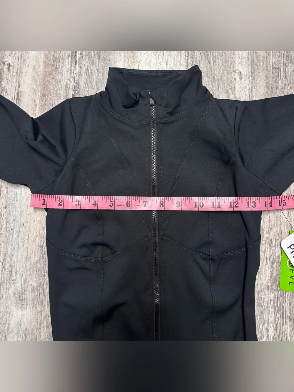Phoenix Malibu One Piece Swimsuit Womens Black Long Sleeve Zip Front Medium NWT